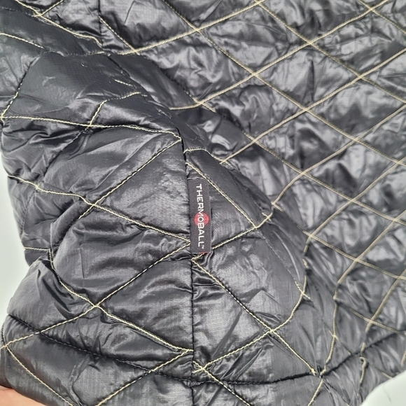 the north face womens thermoball black gold trekker vest light weight size small - Picture 6 of 14